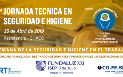 Jornada Técnica de Seguridad e Higiene en Resistencia, Chaco